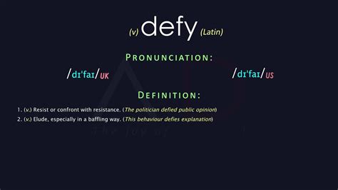 what does defies mean|DEFIED Definition & Meaning .